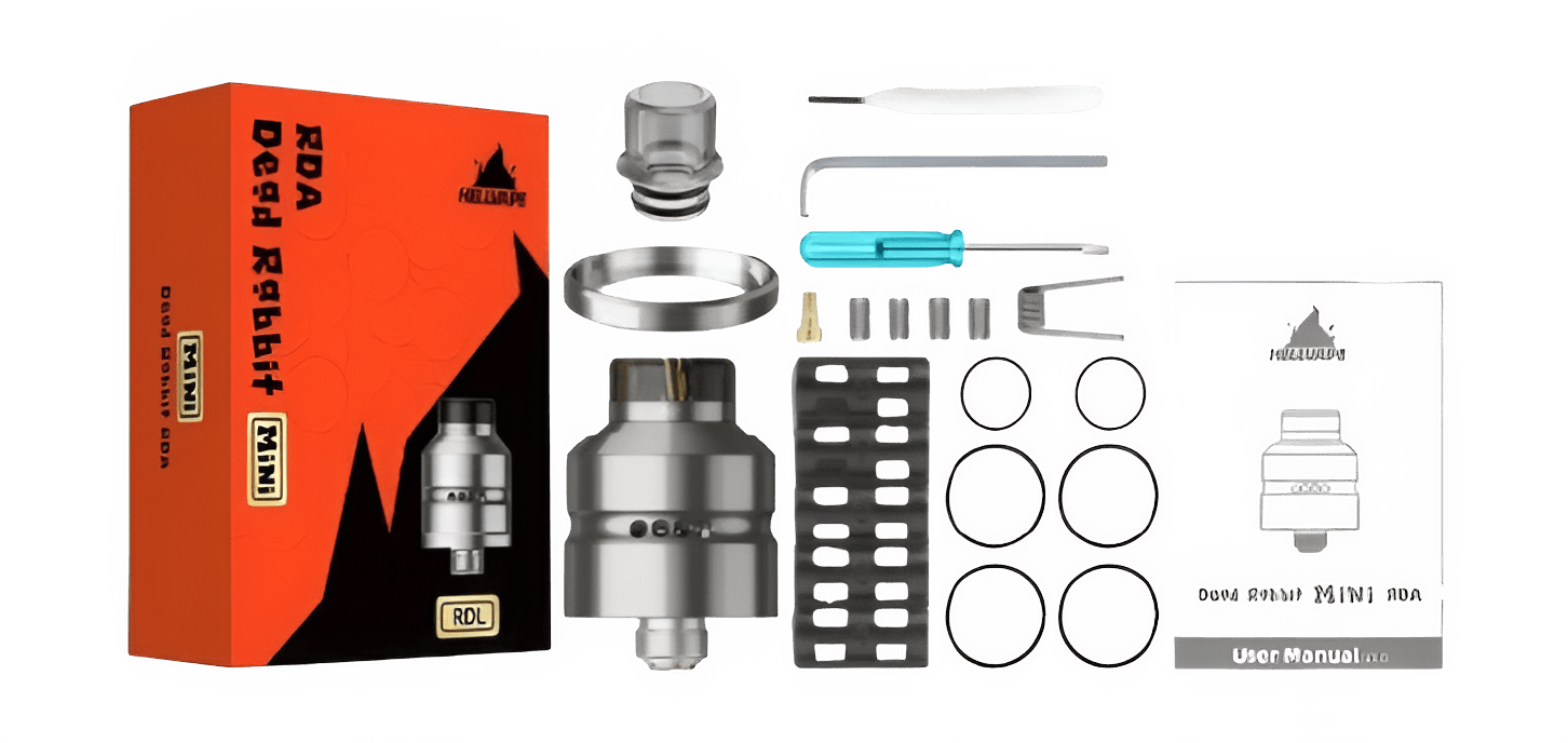 Hellvape Dead Rabbit Mini MTL RDA Silver Banner2