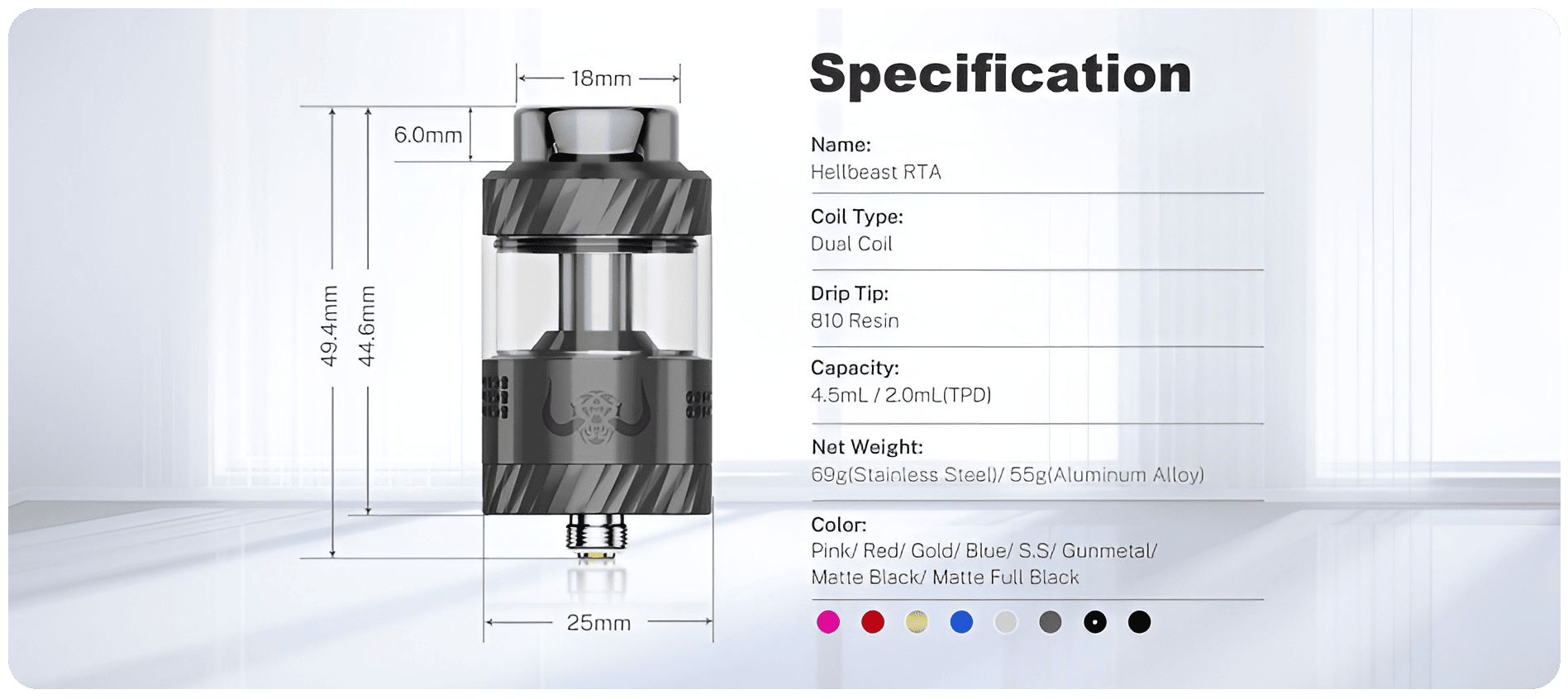 Hellvape Hellbeast RTA Tank 4.5ml 25mm Banner2