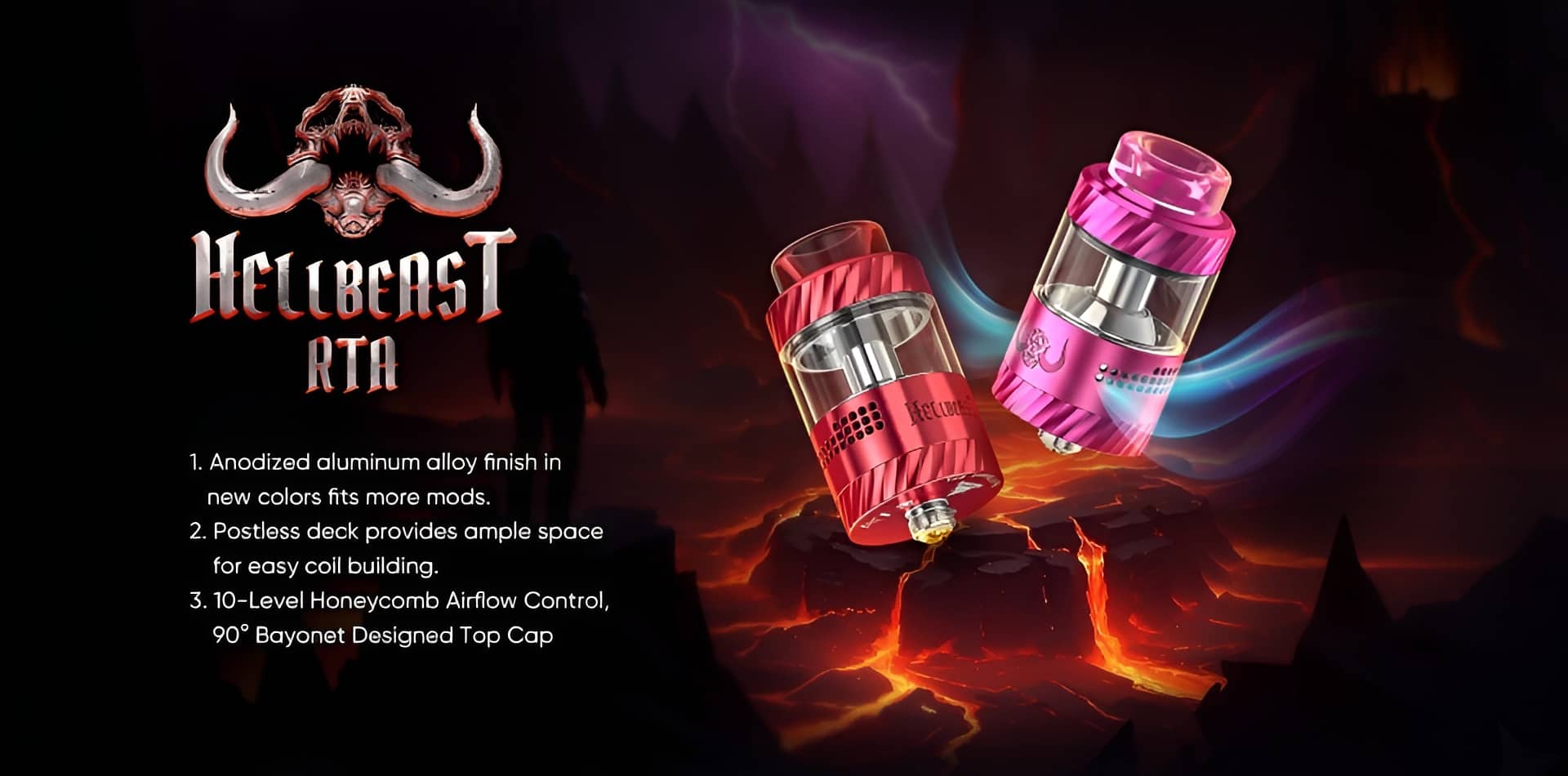 Hellvape Hellbeast RTA Tank 4.5ml 25mm Banner3