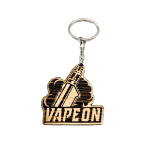 Vape Collection Wooden Keychain made of Oak Model 4