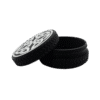 Celtic Design Plastic Jar with Screw Lid Matte Black