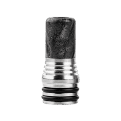 Black Whisper Resin MTL Drip Tip 510 by Fumytech