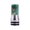 Green Whisper Resin MTL Drip Tip 510 by Fumytech