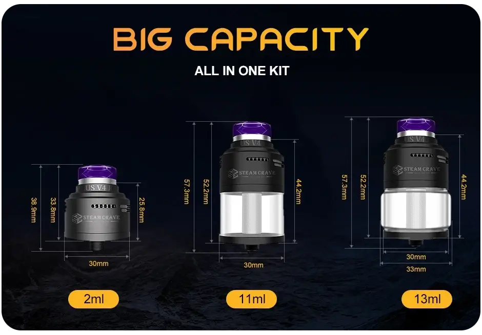 Steam Crave Aromamizer Plus V4 RDTA 13ml 30mm Banner2