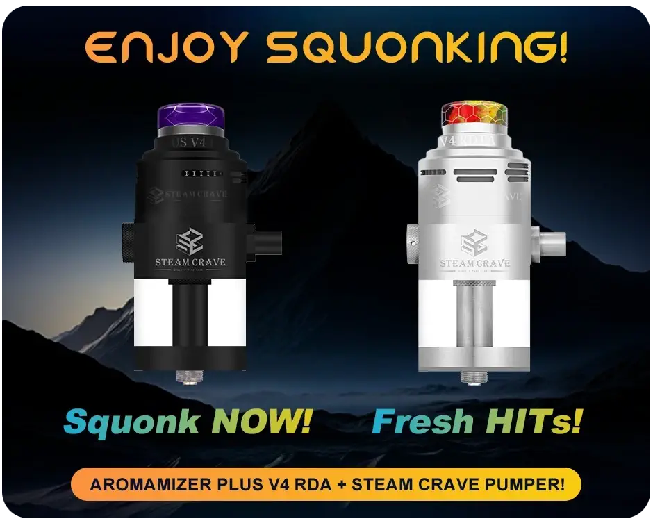 Steam Crave Aromamizer Plus V4 RDTA 13ml 30mm Banner7