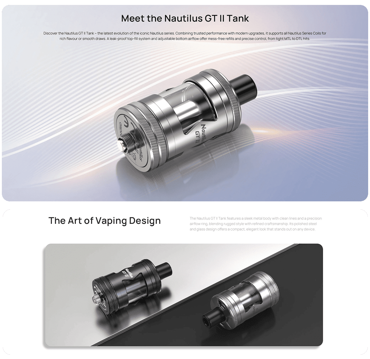 Aspire Nautilus GT 2 Tank 4.5ml 25mm Banner3