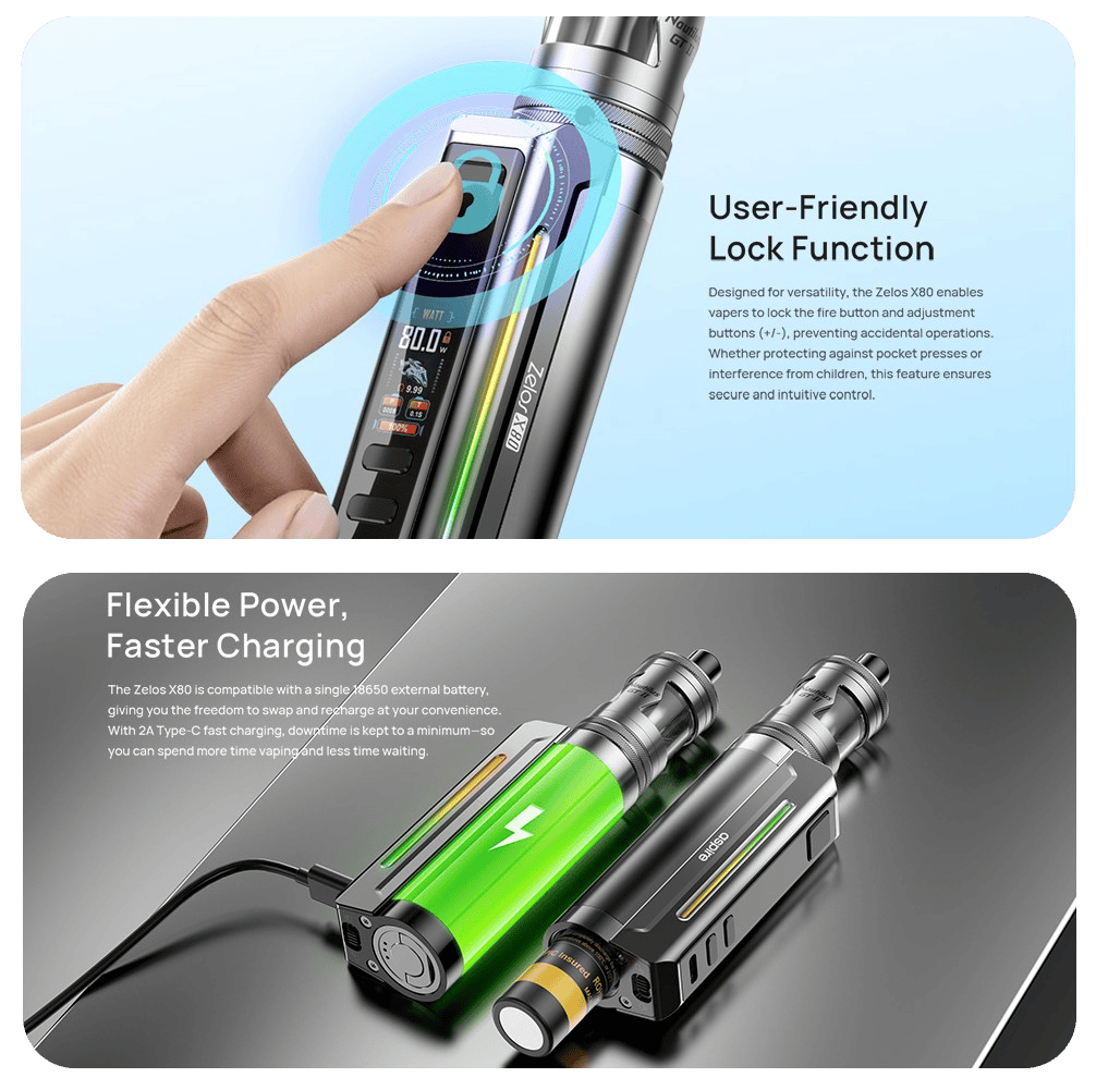 Aspire Zelos X80 18650 Box Mod Banner3