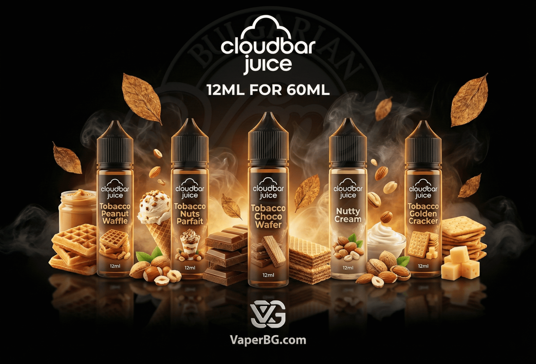 CloudBar Juice Tobacco & Deserts 12ml for 60ml Banner