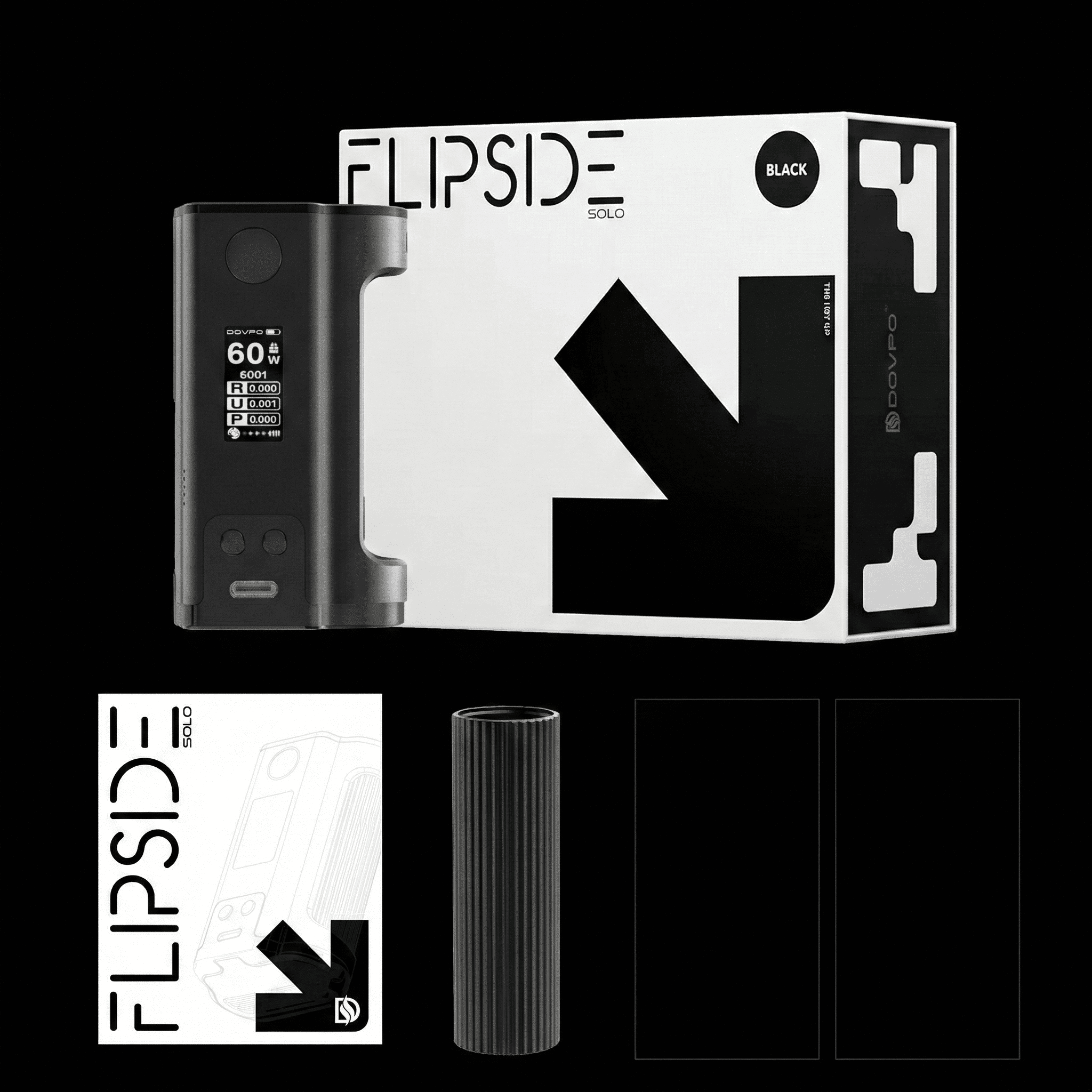 Dovpo Mod Flipside Solo 100W 21700 18650 + Squonk Bottle Banner3