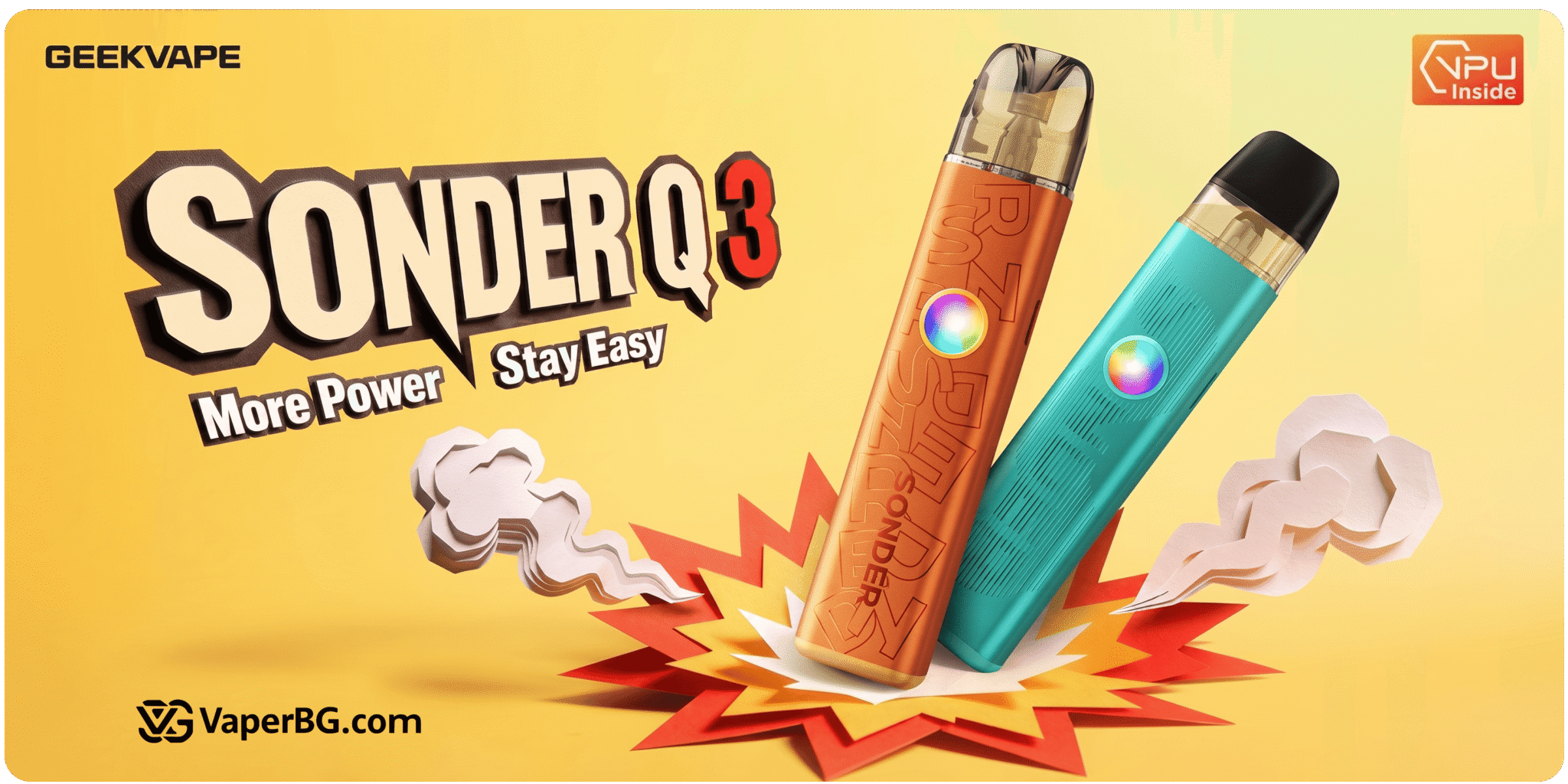 Geekvape Sonder Q3 Pod Kit 3ml 30W 1750mAh Banner1