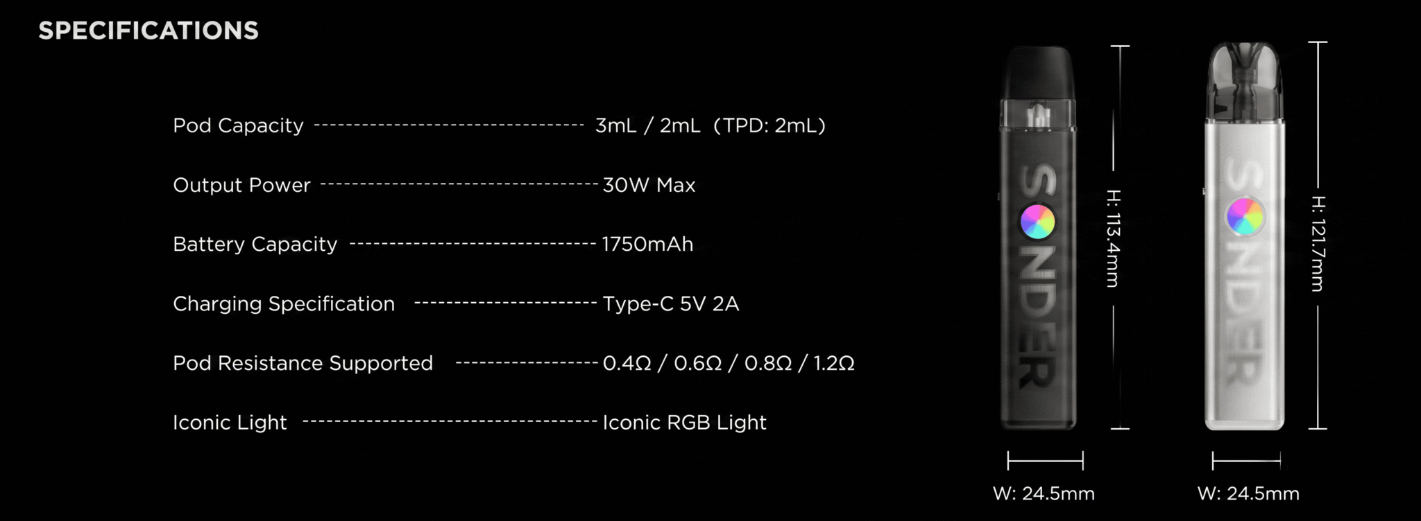 Geekvape Sonder Q3 Pod Kit 3ml 30W 1750mAh Banner3