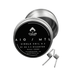 Cloud 9 Mini Alien NI80 AIO Handmade MTL Coils Ø2.5 0.3Ω 2pcs