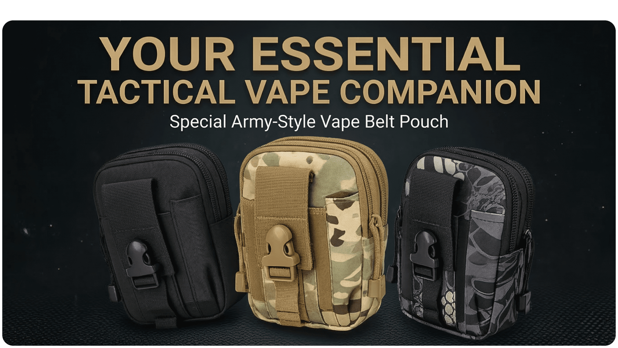 Special Army Style Vape Carry Belt Bag Banner1