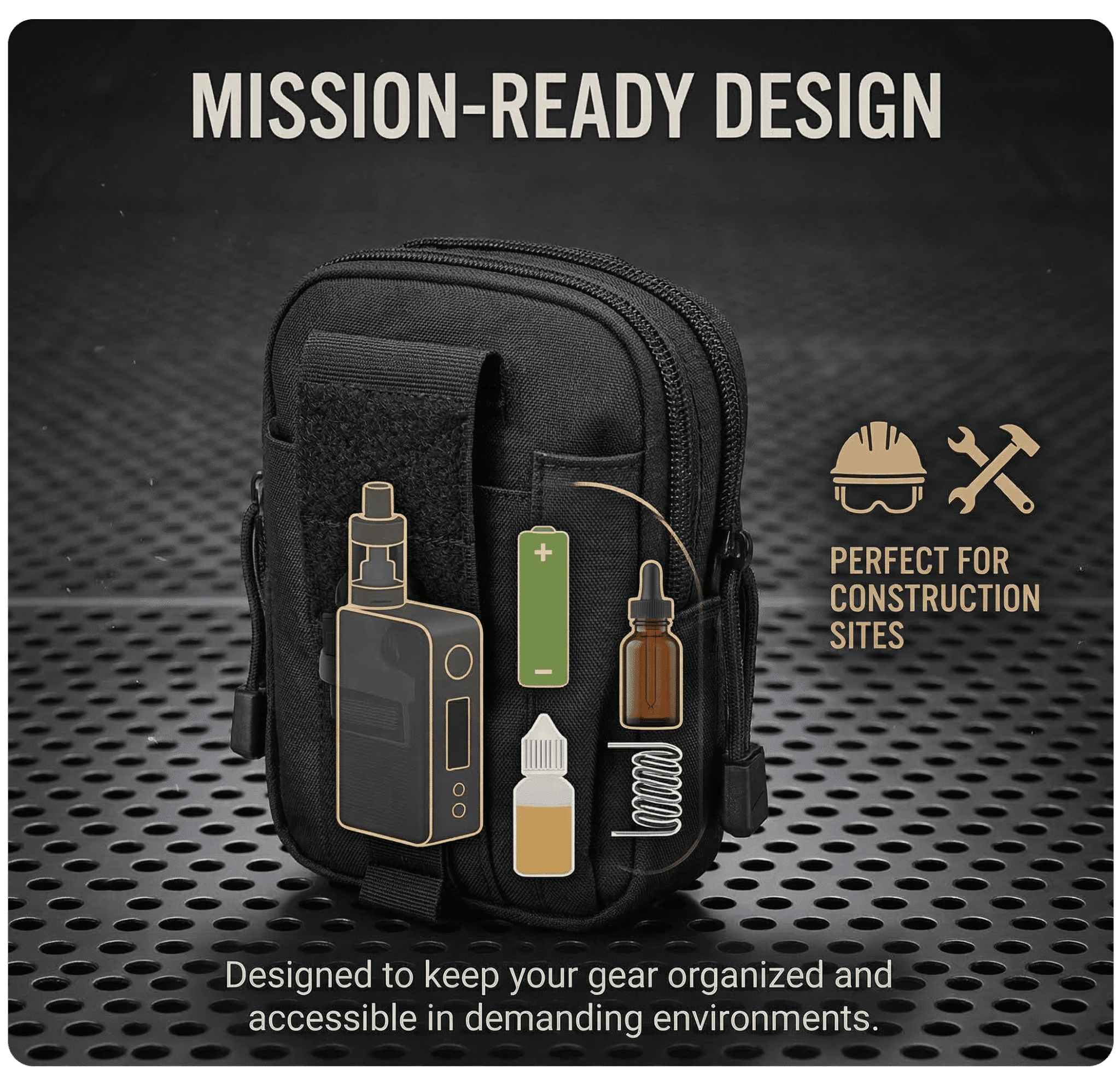 Special Army Style Vape Carry Belt Bag Banner3