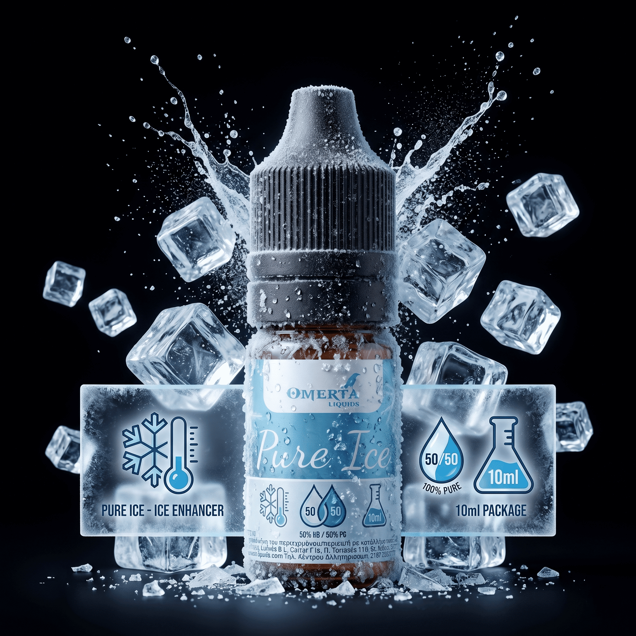 Pure Ice Koolada 10ml VG50 PG50 by Omerta Banner