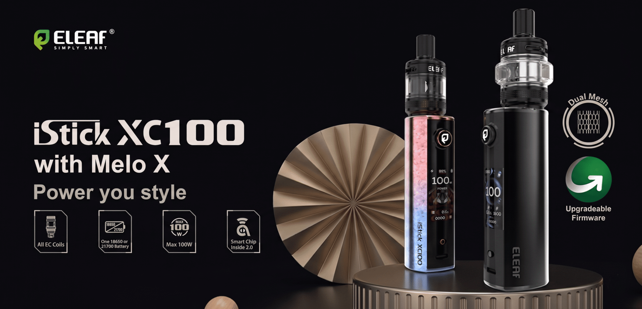 Eleaf iStick XC100 1865021700 5ml Kit Banner1