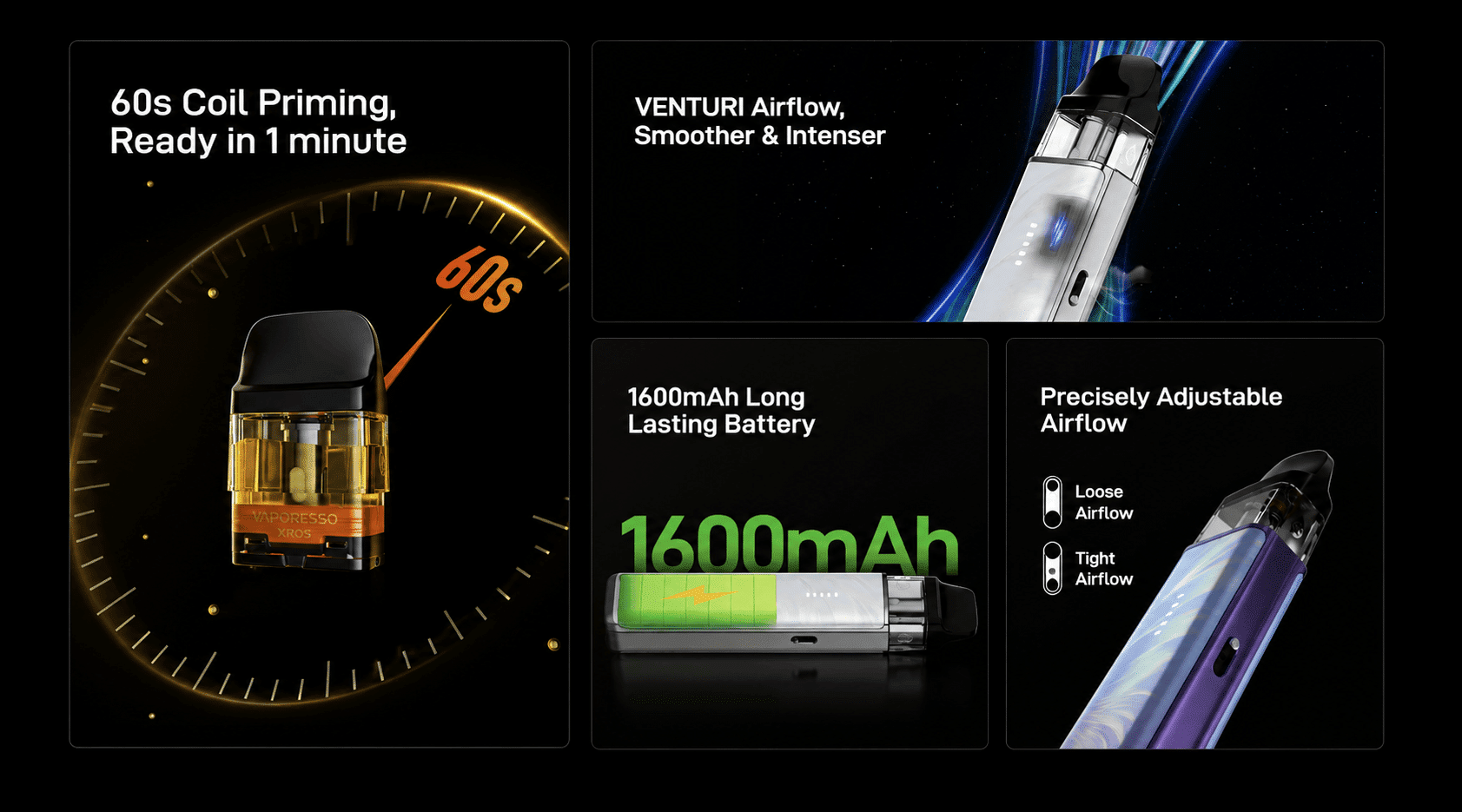 Vaporesso XROS 6 Mini Pod Kit 3ml 1600mAh Banner4
