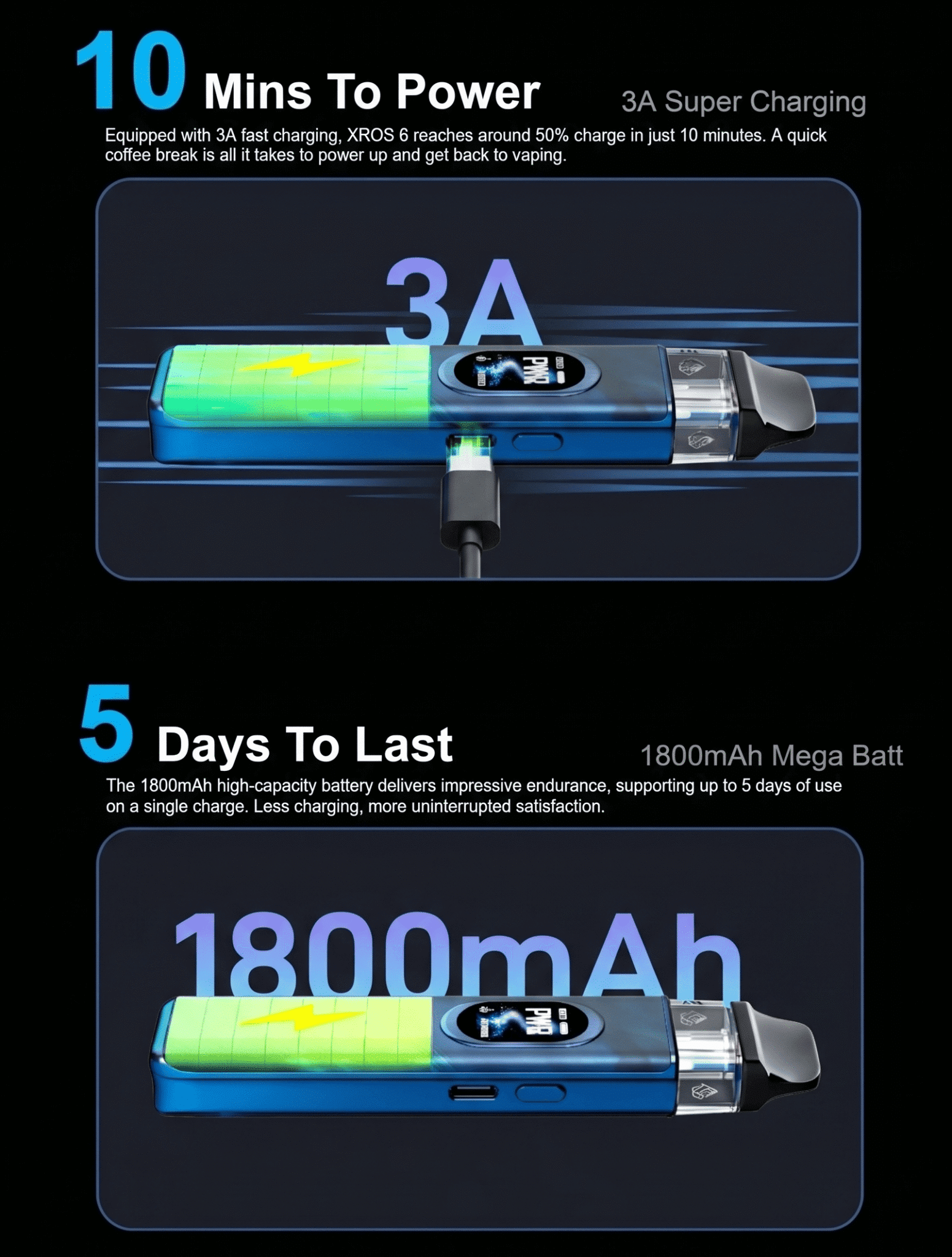 Vaporesso XROS 6 Pod Kit 3ml 1800mAh Banner3