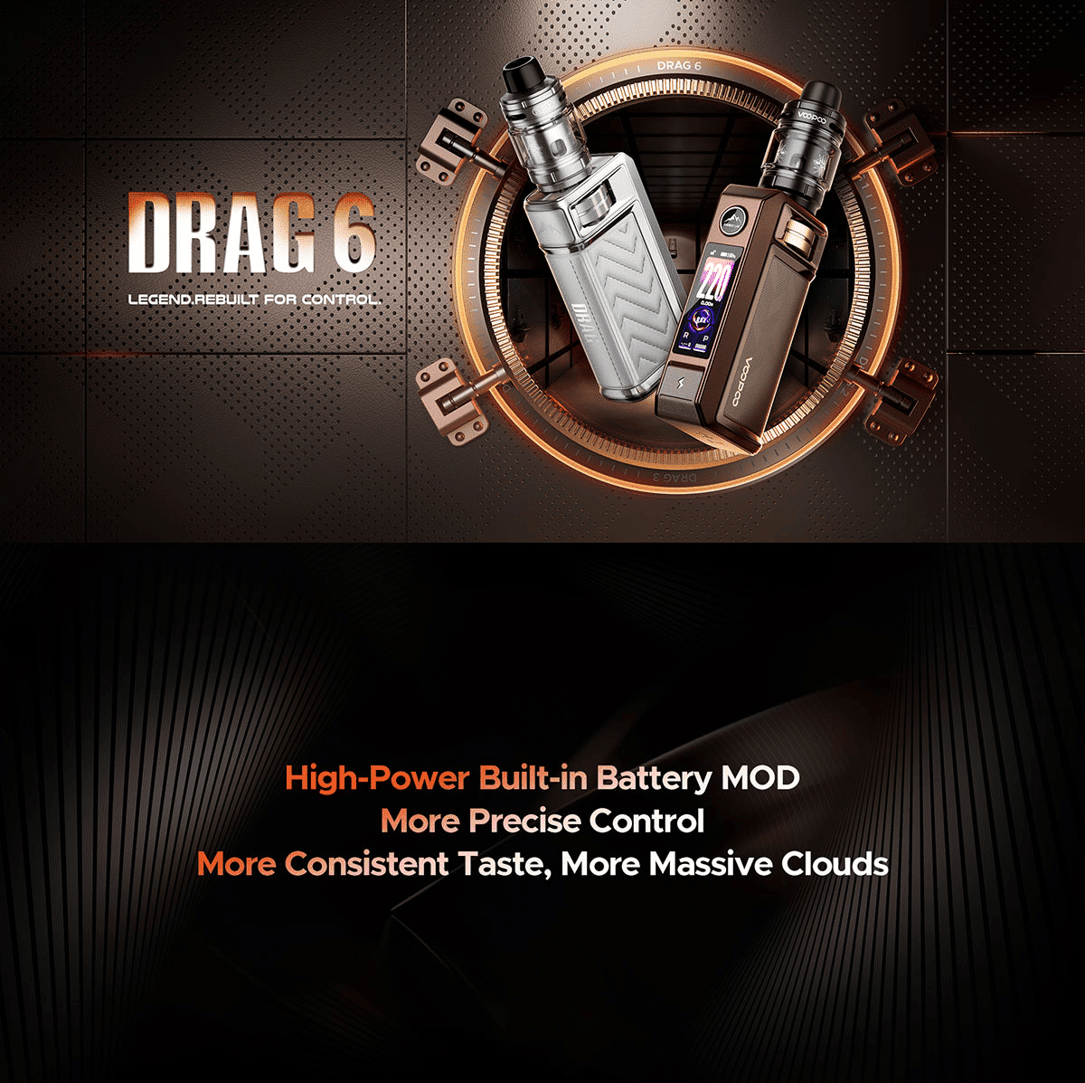 Voopoo Drag 6 4400mAh Box Mod Banner1