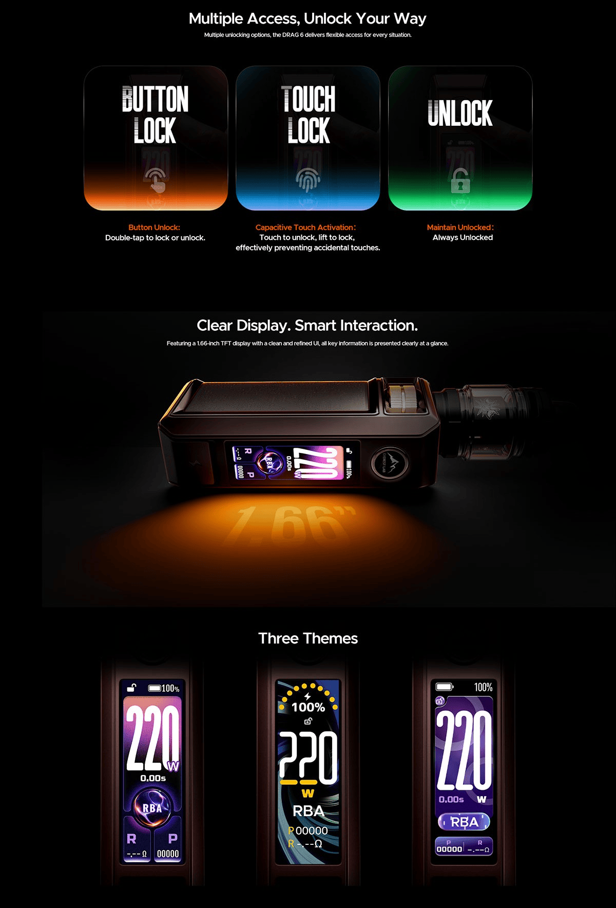 Voopoo Drag 6 4400mAh Box Mod Banner6