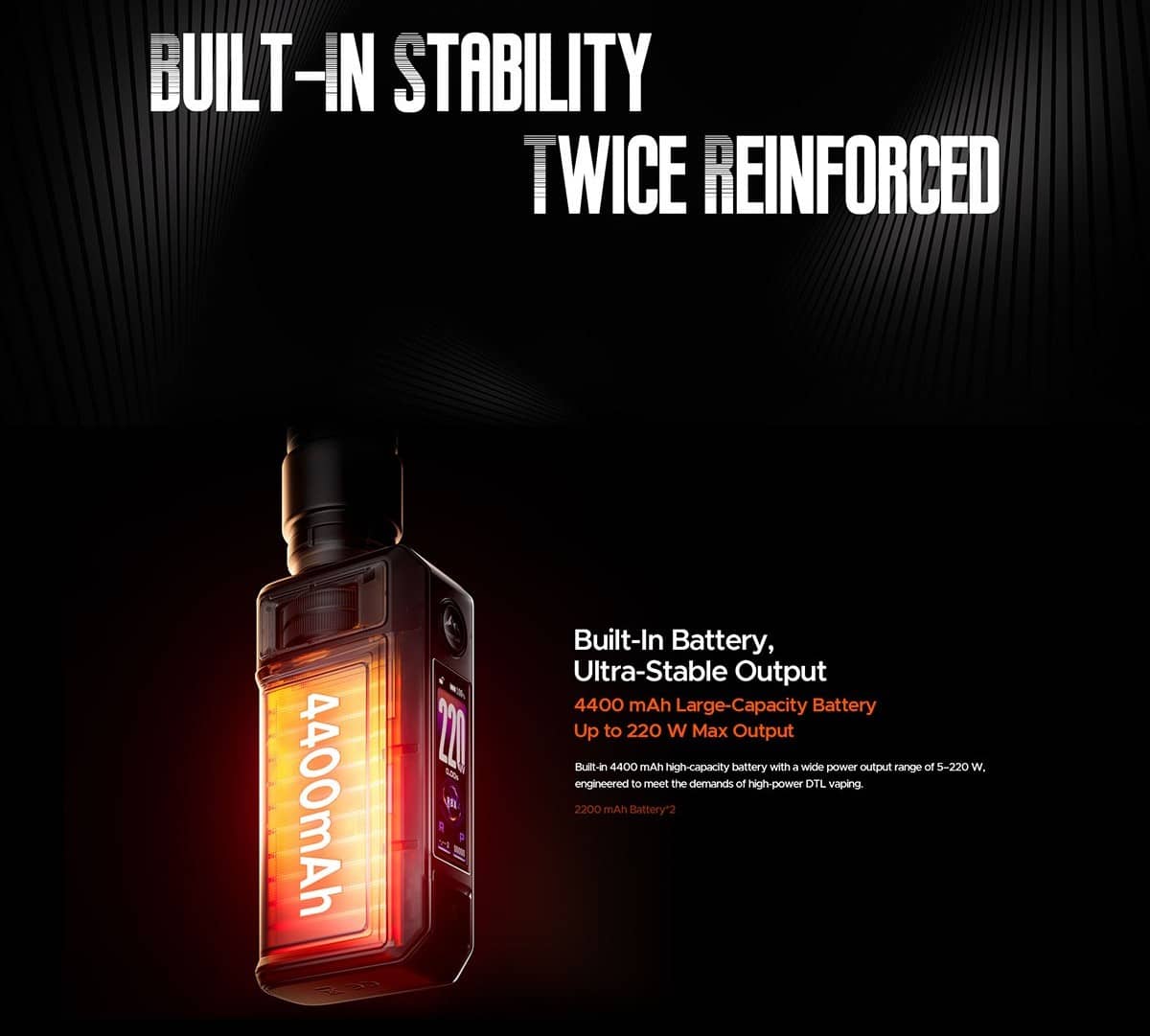 Voopoo Drag 6 4400mAh Box Mod Banner7
