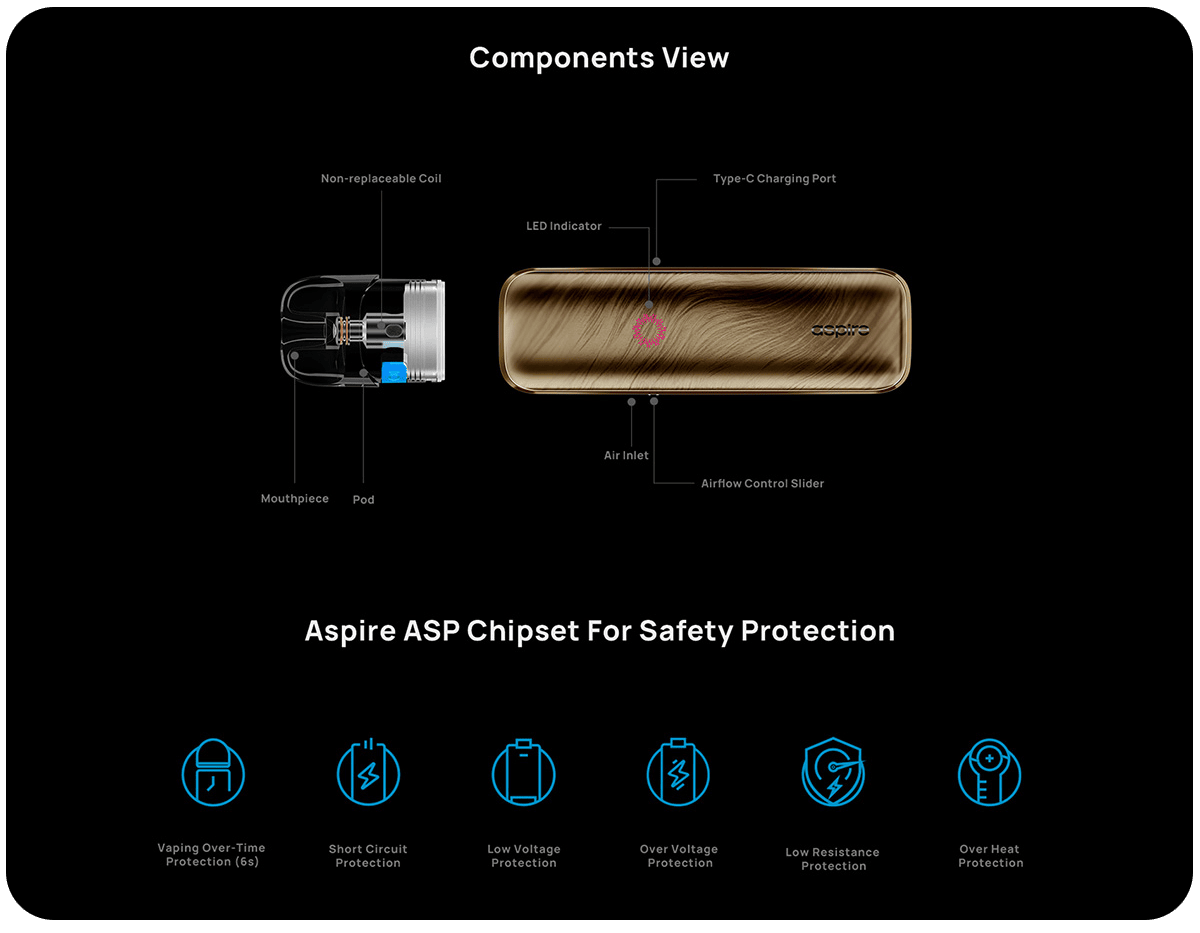 Aspire Pixo Aura 2 Pod Kit 2ml / 3ml 1800mAh Banner2