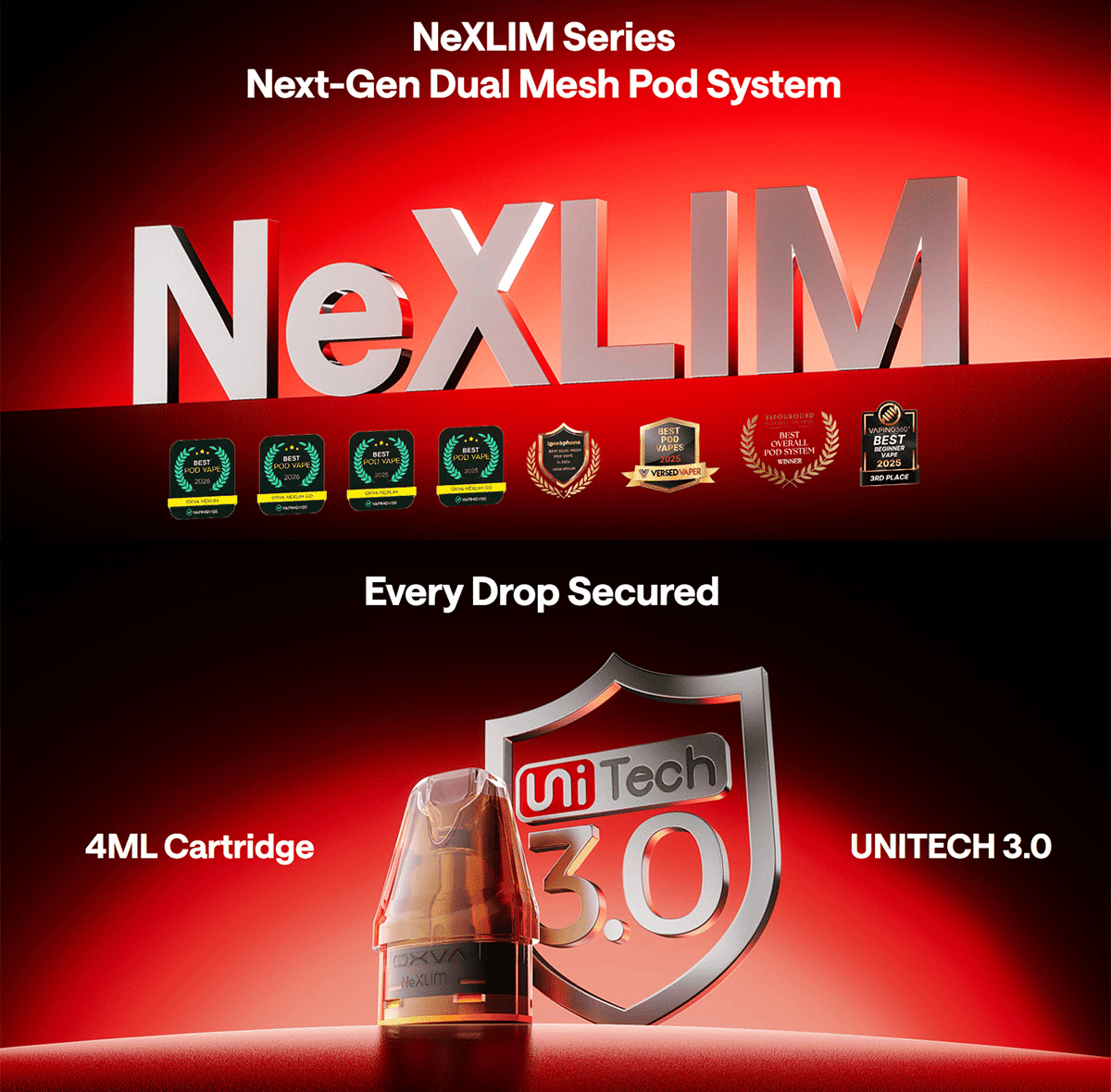 OXVA NeXLim 2 Pod Kit 2000mAh 4ml Banner3