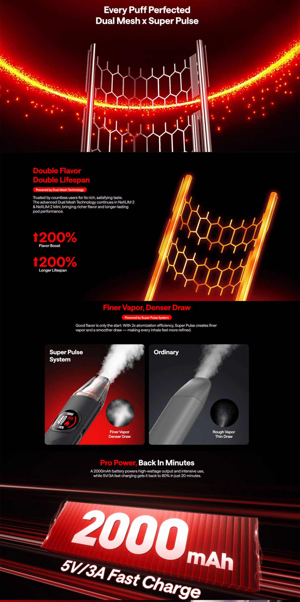 OXVA NeXLim 2 Pod Kit 2000mAh 4ml Banner5