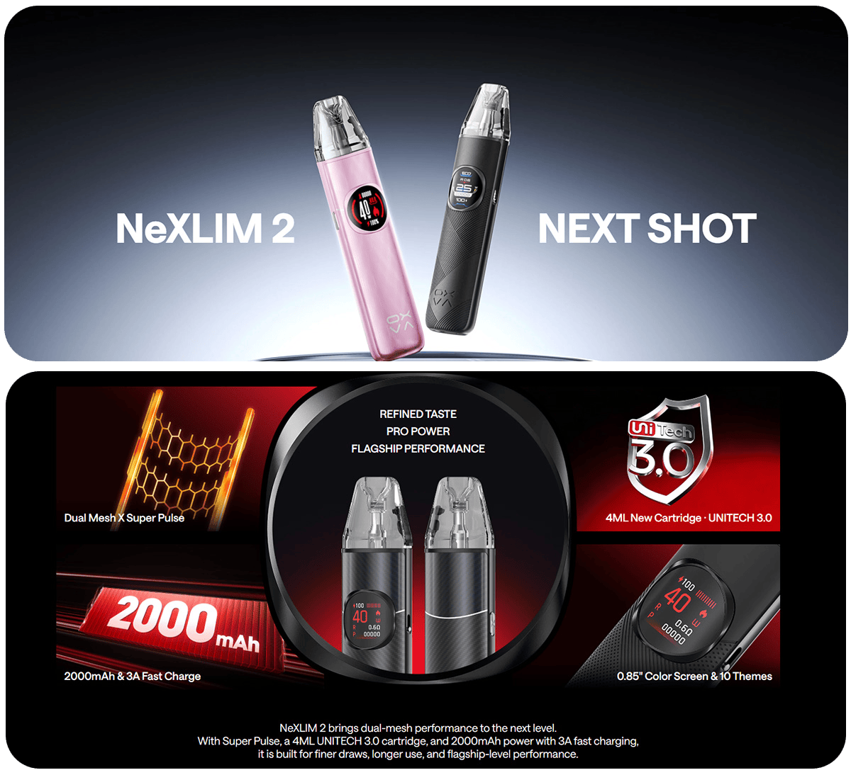 OXVA NeXLim 2 Pod Kit 4ml 40W 2000mAh Banner1