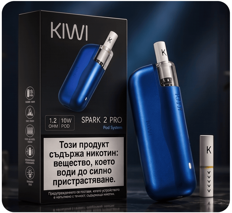 KIWI Spark 2 Pro MTL Starter Kit Midnight Blue Banner7