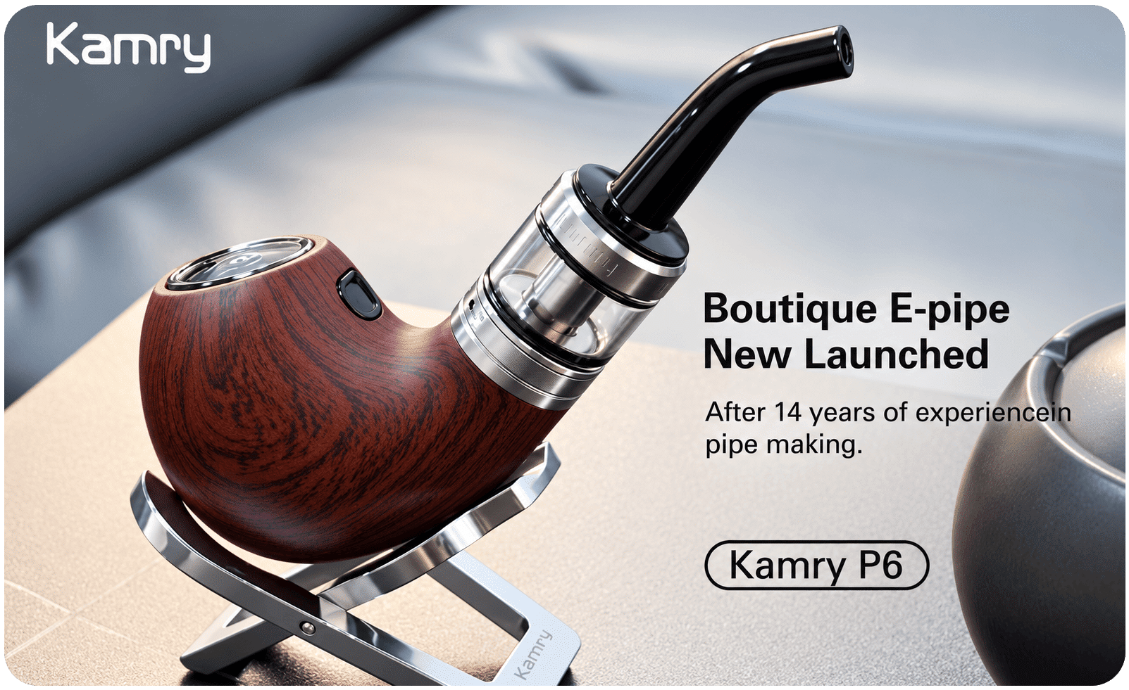 Kamry P6 E-Pipe Ebony Banner1