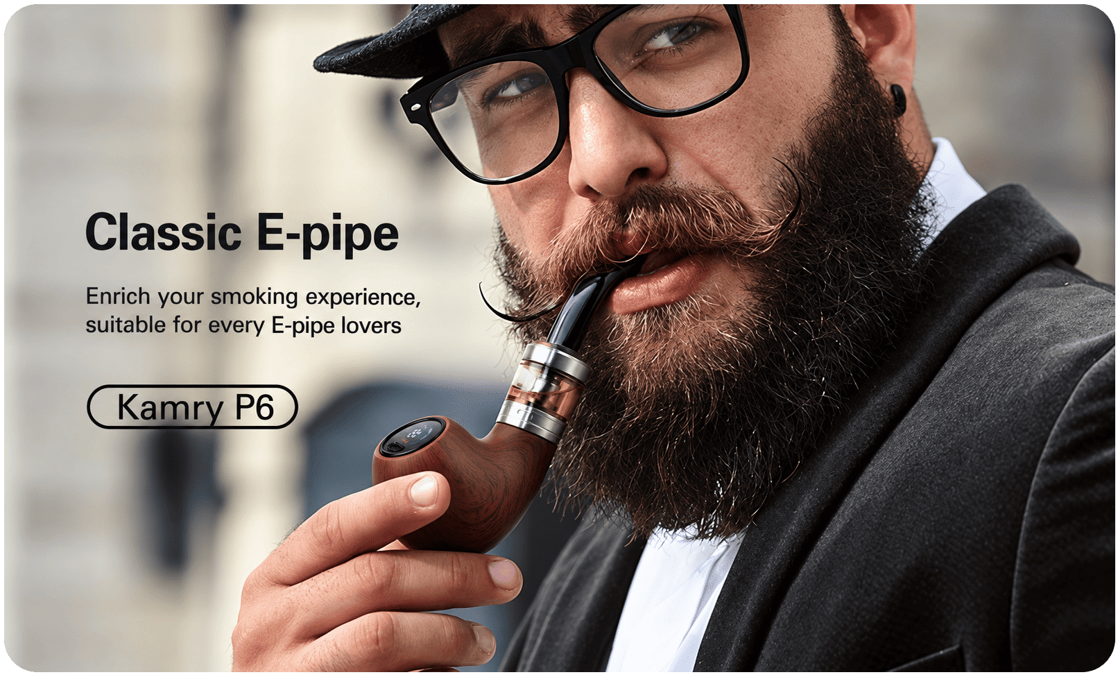 Kamry P6 E-Pipe Ebony Banner4
