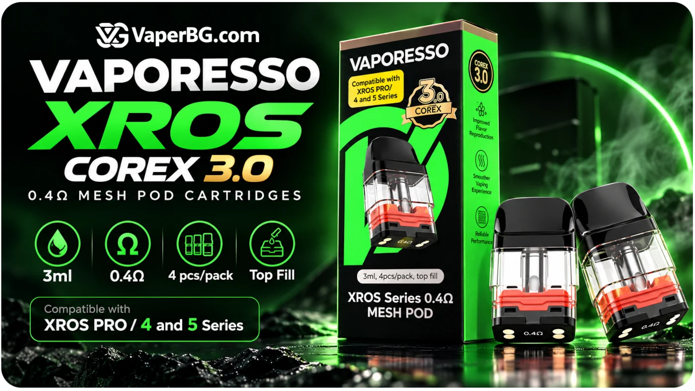 Cartridges for Vaporesso XROS CoreX 3.0 Mesh Pod Top Fill 3ml 0.4Ω Banner