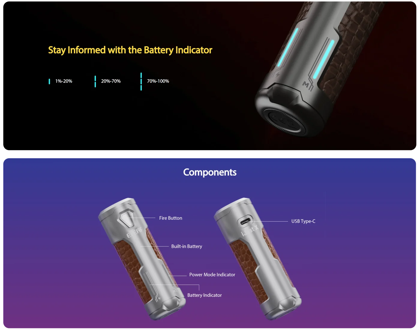 Eleaf iJust X 50W Mod Banner4