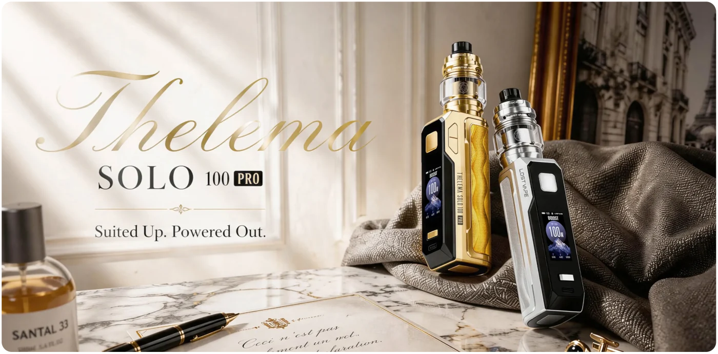Lost Vape Thelema Solo 100 Pro Box Mod Banner1